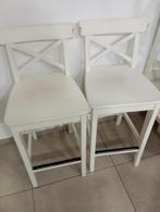 Witte keukenstoelen te koop (6stuks), Huis en Inrichting, Keuken | Complete keukens, Ophalen