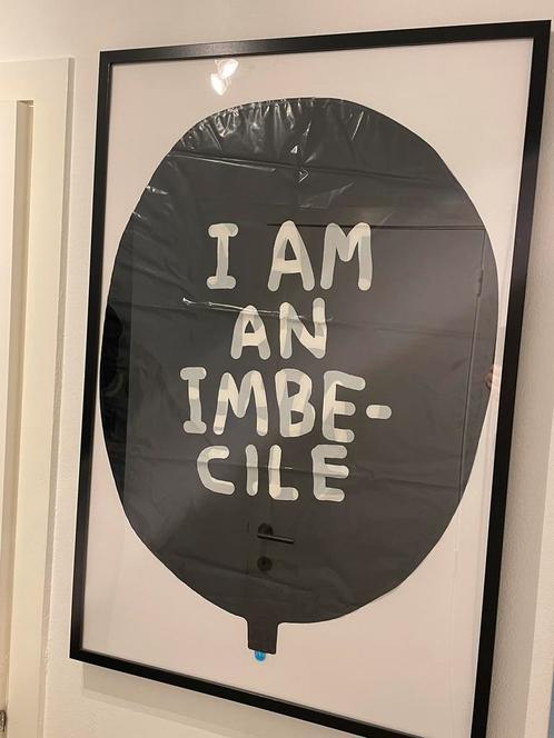 Banksy! Dismaland (2015) ballon: “I am an imbecile”, Antiek en Kunst, Kunst | Overige Kunst, Ophalen