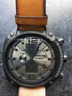 DIESEL chronograaf met lederen armband-NIEUW-géén biedingen!, Enlèvement ou Envoi, Neuf, Montre-bracelet, Cuir