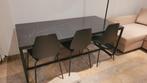 tafel met zwart marmeren blad, Ophalen, Gebruikt, 50 tot 100 cm, Vijf personen of meer
