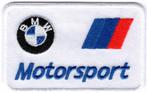 BMW Motorsport wit stoffen opstrijk patch embleem #10, Motoren, Verzenden