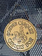 Reclame bord Gouden Carolus 1985 plastiek 20cm  groot, Ophalen of Verzenden, Zo goed als nieuw