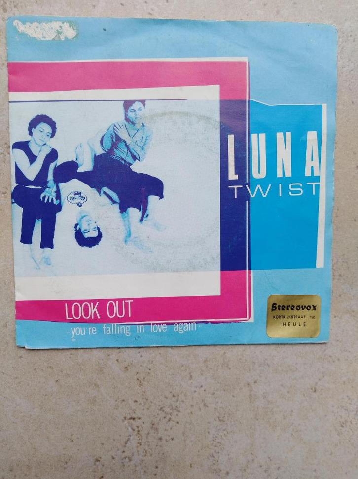 LUNA TWIST: "Look out" (You're falling in love again)/Belpop, Cd's en Dvd's, Vinyl Singles, Zo goed als nieuw, Single, Pop, 7 inch