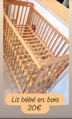 Lit bébé en bois, Enfants & Bébés, Berceaux & Lits, Comme neuf, Lit