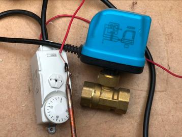 Thermostaat capillaire sensor en motor gestuurde kraan 3/4”, Ophalen of Verzenden, Zo goed als nieuw
