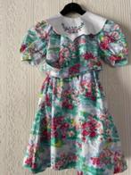 Groen kleedje met rode bloemen, Gebruikt, Meisje, Ophalen of Verzenden, Jurk of Rok
