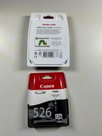 2 x Canon CLI-526 BK 526KB zwart black inkt, Nieuw, Cartridge, Canon, Ophalen of Verzenden