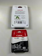 2 x Canon CLI-526 BK 526KB zwart black inkt, Ophalen of Verzenden, Nieuw, Cartridge, Canon
