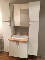 Meuble de salle de bain avec colonnes de rangement et miroir, Overige typen, 100 tot 150 cm, 150 tot 200 cm, Gebruikt