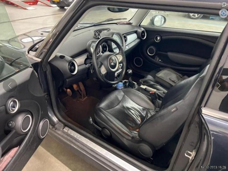 Mini R56 Zwart leder 2007, Auto-onderdelen, Interieur en Bekleding, Gebruikt, ARN erkend, Stiba lid, Erkend duurzaam, Ophalen