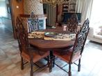 Antieke tafel met 4 stoelen, Antiek en Kunst, Ophalen