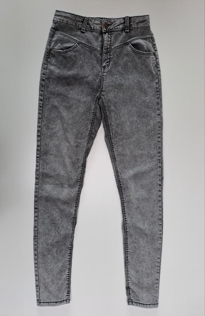 Mt 176 Grijze stretchjeansbroek, Kinderen en Baby's, Kinderkleding | Maat 176, Gebruikt, Jongen of Meisje, Broek, Ophalen of Verzenden
