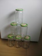 6 glazen bokalen van 1 kg, Ophalen, Gebruikt