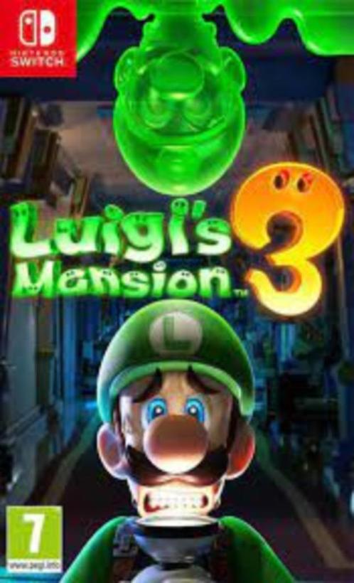 Jeu Switch Luigi's Mansion 3., Consoles de jeu & Jeux vidéo, Jeux | Nintendo Switch, Comme neuf, Aventure et Action, 3 joueurs ou plus