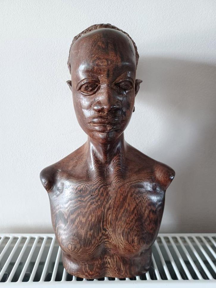 LOT AFRIKAANSE BEELDJES JAREN 60 VINTAGE IN SUBLIEME STAAT, Verzamelen, Beelden en Beeldjes, Zo goed als nieuw, Mens, Ophalen of Verzenden