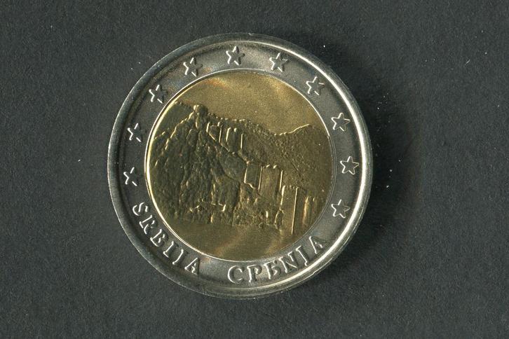 Servisch kasteel Golubac 2 euro proof zeldzame munt, Postzegels en Munten, Munten | Europa | Euromunten, Setje, 2 euro, Overige landen