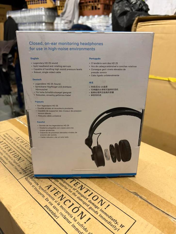 De Sennheiser HD 25, Computers en Software, Pc- en Netwerkkabels, Nieuw, Ophalen