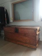 Antieke houten kist (136,5 x 59 x 60,5), Ophalen, Gebruikt