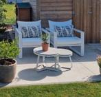 Loungeset met 2 tafeltjes, Aluminium, Enlèvement, Utilisé, Sets de jardin
