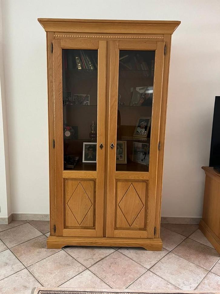 Salonmeubels in lichte eik , top kwaliteit!!, Huis en Inrichting, Kasten | Vitrinekasten, Zo goed als nieuw, Ophalen