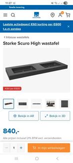 Dubbele wastafel composiet, Bricolage & Construction, Sanitaire, Enlèvement, Lavabo