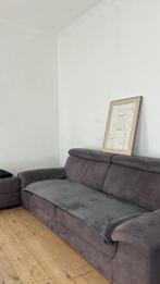 Grijze anacriet bank met poef GRATIS, Huis en Inrichting, Zetels | Zetels, Ophalen, Zo goed als nieuw