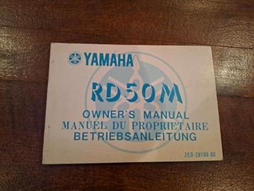 NOS Yamaha RD50M owner's manual maart 1977