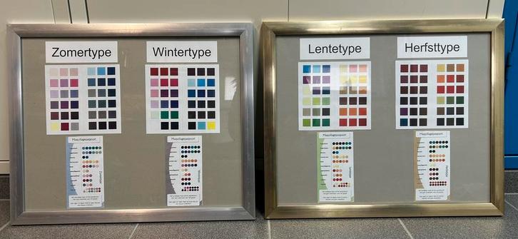 2 metalen fotolijsten, kaders 56 x 46 nieuw met info kleuren, Huis en Inrichting, Woonaccessoires | Lijsten, Nieuw, 50 tot 75 cm