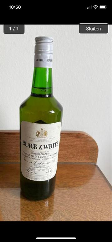 Whiskey Black & White Buchanan’s Jaar: 1975 • Inhoud: 75 cl beschikbaar voor biedingen