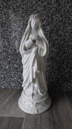 Antiek Lieve-Vrouwe-beeldje in bisquit, Antiek en Kunst, Ophalen of Verzenden