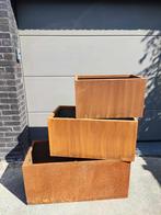 Cortenstaal bloembak 60 x 35 x 35, Tuin, Nieuw, Ophalen of Verzenden, Metaal
