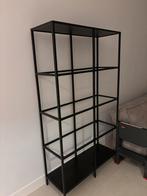 Stalen IKEA VITTSJÖ stellingkast met leggers - kast zwart, Huis en Inrichting, Ophalen