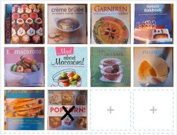 pakket 9 NIEUWE kookboeken i.v.m. DESSERTS  !! beschikbaar voor biedingen