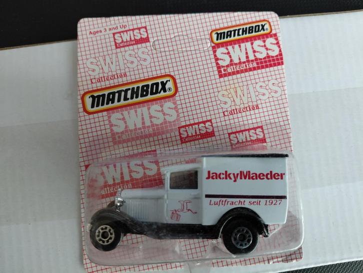 Matchbox 38 E 81 Ford Model A Van Jacky Maeder, Hobby en Vrije tijd, Modelauto's | Overige schalen, Zo goed als nieuw, Bus of Vrachtwagen