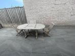 Tuinset in teak, Tuin en Terras, Tuinsets en Loungesets, Ophalen, Gebruikt, Eettafel, Tuinset