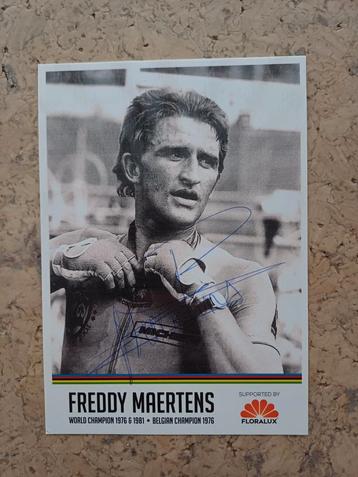 Postkaart Freddy Maertens met handtekening  disponible aux enchères