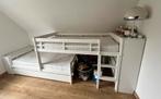 Wit geverfd grenen stapelbed  voor onder schuine wand, Ophalen, Eenpersoons, Minder dan 160 cm, 200 cm