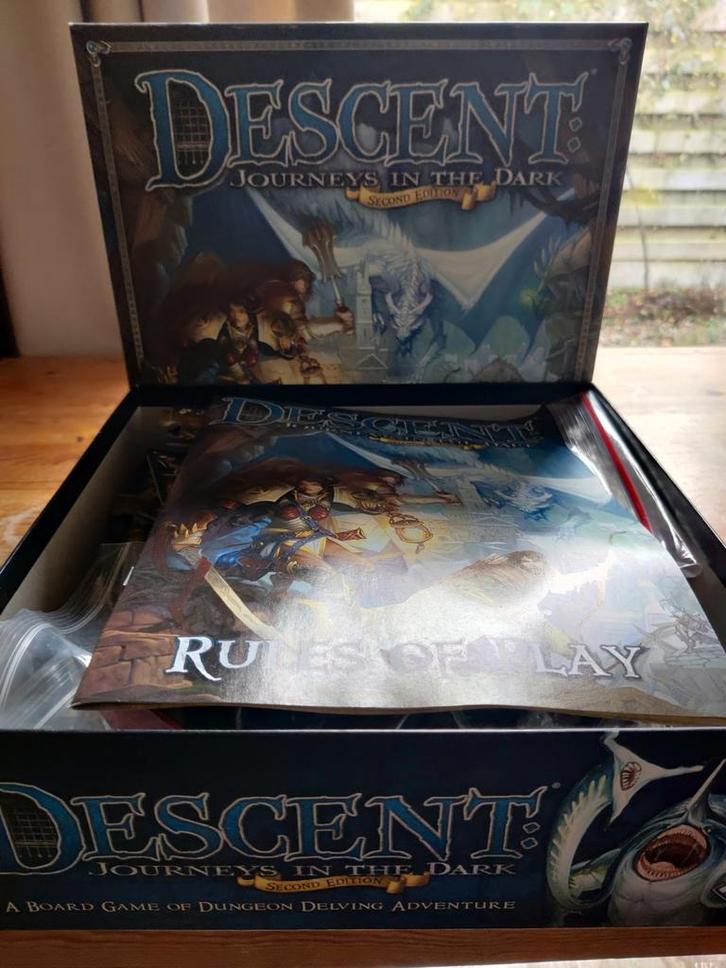 Descent 2nd edition boardgame, Hobby en Vrije tijd, Gezelschapsspellen | Bordspellen, Zo goed als nieuw, Ophalen