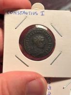 Zeldzamere Romeinse munt - Constantius I, Ophalen of Verzenden, Italië, Losse munt