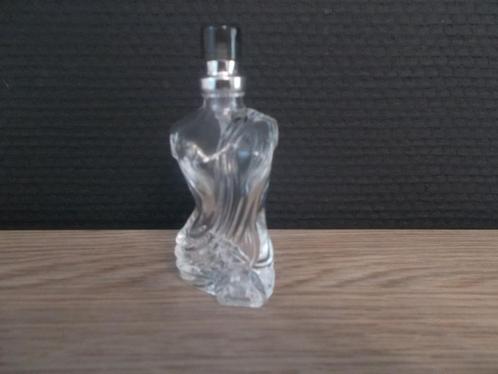 Lot de 2 Bouteilles/flacons de parfum vides "Torse de femme", Collections, Parfums, Comme neuf, Miniature, Envoi