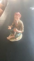 Figurine de pêcheur vintage en porcelaine, Enlèvement ou Envoi