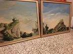 Terry Tarsnane 1939, 2 Schilderijen Surrealisme, Ophalen of Verzenden