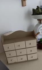 Brocante kastje met laatjes, Ophalen of Verzenden
