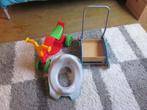 loopwagentje en loopfietsje gratis verkleining wc bril, Ophalen