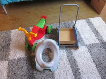 loopwagentje en loopfietsje gratis verkleining wc bril beschikbaar voor biedingen