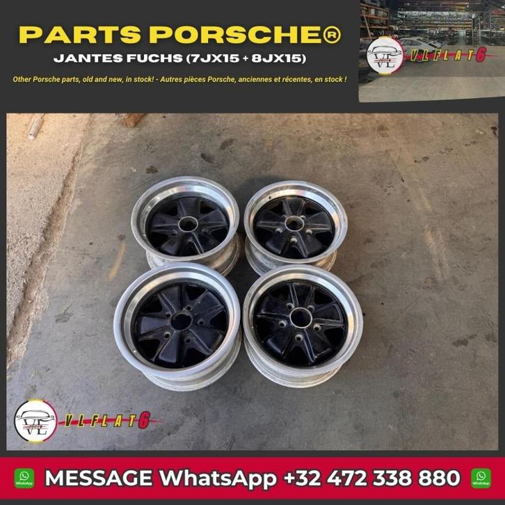 Fuchs Porsche wielset, Auto-onderdelen, Banden en Velgen, Velg(en), Zomerbanden, 15 inch, Personenwagen, Gebruikt, Ophalen