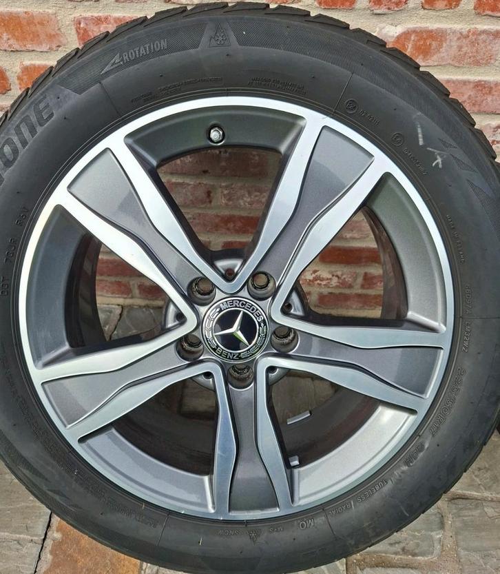 Winterbanden mer originele mercedes velgen c klasse, Auto-onderdelen, Banden en Velgen, Banden en Velgen, Winterbanden, 17 inch