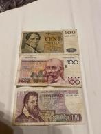 3 fois 100 Francs Belgique !, Timbres & Monnaies, Billets de banque | Belgique, Enlèvement ou Envoi