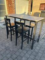 Table haute + 4 chaises, Enlèvement, Comme neuf