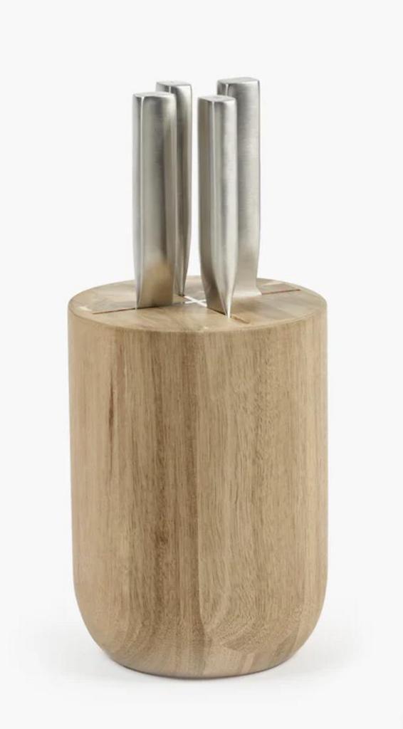 Couteaux serax inox avec base acacia neufs, Maison & Meubles, Cuisine | Couverts, Comme neuf, Enlèvement ou Envoi